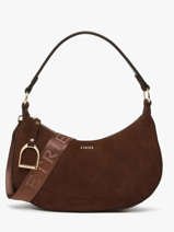 Shoulder Bag Altesse Suede Etrier Brown altesse suede EASU017M