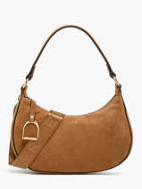 Shoulder Bag Altesse Suede Etrier Brown altesse suede EASU017M