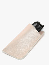 Sunglass Case Leather Etrier Gold etincelle irisee EETI5017-vue-porte