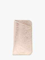Sunglass Case Leather Etrier Gold etincelle irisee EETI5017