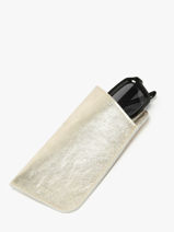 Sunglass Case Leather Etrier Gold etincelle irisee EETI5017-vue-porte