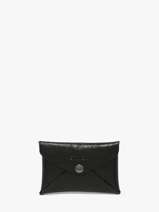Card Holder Etincelle Irisée Leather Etrier Black etincelle irisee EETI5003