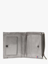 Coin Purse Leather Etincelle Irisée Etrier Silver etincelle irisee EETI810-vue-porte