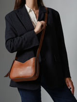Crossbody Bag M Foudre Leather Etrier Brown foudre EFOD089M-vue-porte