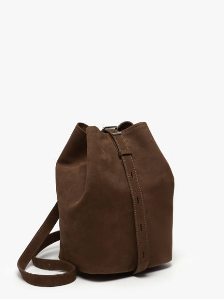Sac Bandoulière Cavalier Nubuck Cuir Etrier Marron cavalier nubuck ECAN126M vue secondaire 5